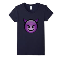 Devil Smily Face Emoji T-Shirt Emoticon Funny Tshirt.