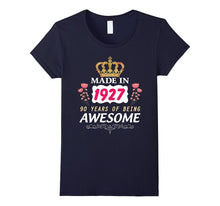 90 Years Old Birthday Queen Princess Crown T-Shirt Gift