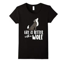 Life Is Better With a Wolf Animal Hearts T-Shirt