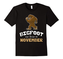 Bigfoot Are Born in November Children's Birthday T-Shirt