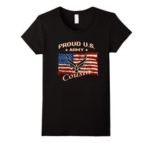 Proud US Army Cousin Flag Symbol Army T-Shirt