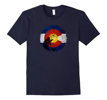 Colorado Flag T-Shirt With Fly Fishing Design