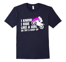I Ride Like a Girl Motocross Girl T-Shirt Perfect Gift