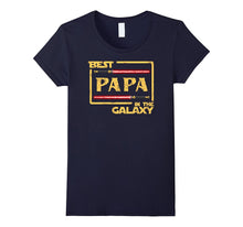 Mens Best Papa in the Galaxy Father's Day Papa T-Shirt