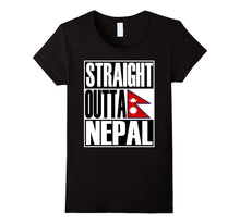 Storecastle: Straight Outta Nepal Gift Flag Pride T-Shirt