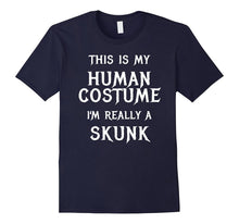 Skunk Halloween Costume Shirt Easy Funny Women Men Boys Girl