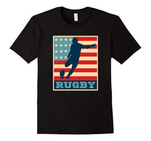 American Flag Rugby Shirt Vintage and Retro Rugby Tee