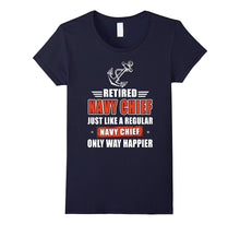 NAVY CHIEF ONLY WAY HAPPIER T Shirt