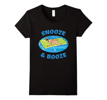 Snooze and Booze Floating Sloth Funny T-Shirt