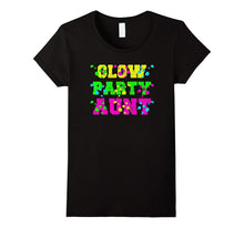 Glow Party Aunt Kids Birthday T Shirt