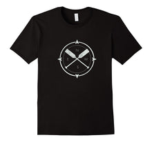 Kayaking Paddle Emblem Cool Canoeing Outdoor Tshirt Tee