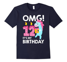 OMG! It's My 12th Birthday Cute Unicorn T-Shirt Born in 2005