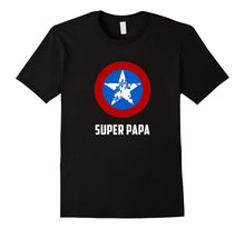 Mens Super Papa Funny Dad T-Shirt Best Fathers Day Gifts for Dad