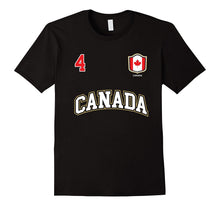 Canada Shirt Number 4 Canadian Team Sports Hockey Soccer
