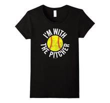 I'm With the Pitcher Softball T Shirt