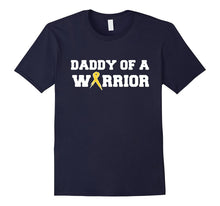 Mens Daddy of a Warrior - Childhood Cancer Awareness T-Shirt