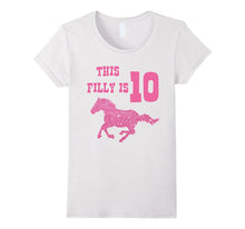Kids 10th Birthday Horse Bling Shirt for 10 Year Old Girls