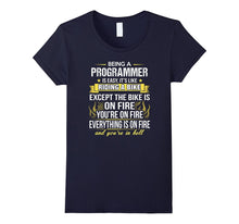 Being a Programmer Is Like Riding a Bike Funny T-Shirt