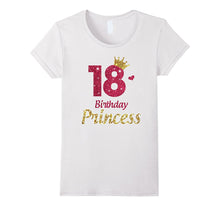 18th Birthday Girl T-Shirt Princess Crown - Gifts Childrens