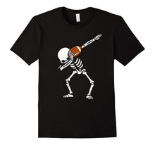 Halloween Dabbing Skeleton FOOTBALL T-Shirt Dab Soccer Ball