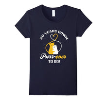 20th Wedding Anniversary T-Shirt Purr-Ever Cat Gift
