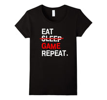 Eat Sleep Game Repeat T-Shirt Board PC Video Gamer Birthday