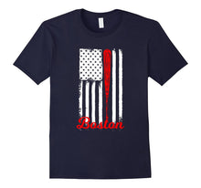 Boston Baseball American Flag T-Shirt - Boston Baseball Fans