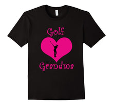Girly Pink Golf Grandma Heart T-Shirt
