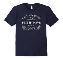 10th Wedding Anniversary T-Shirt Funny for Married in 2007 C