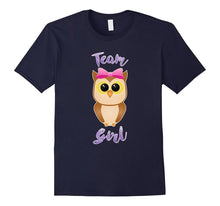Team Girl Pink Owl Theme Tee T Shirt for Gender Reveal Party