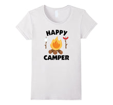 Happy Camper T-Shirt Funny Campfire Roasting Marshmallows