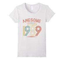 Awesome Since October 1989 Funny T-Shirt 28th Birthday Tee