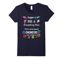 Sugar & Spice Make Great Engineers Girls Women STEM T-Shirt