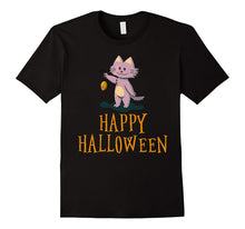 Happy Halloween T-Shirt. Cat and Mouse T Shirt. Funny Tee
