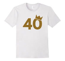 40 Gold Crown - 40th Birthday T-Shirt for Men and Women