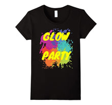 Glow Party Birthday Shirt With Splatters