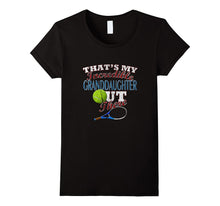 Distressed Tennis Granddaughter, Grandma & Grandpa T-Shirt