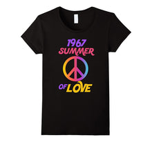 1967 Summer of Love Hippie Peace Sign T-Shirt Flower Power