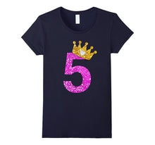 5th Birthday Shirt Princess Crown