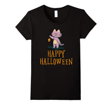 Happy Halloween T-Shirt. Cat and Mouse T Shirt. Funny Tee