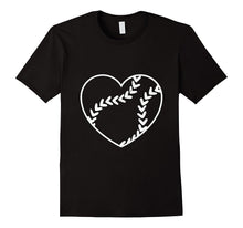 Softball Baseball Heart Shirt, Gift for Softball Mom or Dad