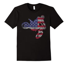 Dirt Bike American Flag T-Shirt | Motocross Enduro Shirt