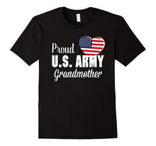 Proud U.S. Army Grandmother Patriotic Heart T Shirt