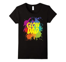 Glow Party Birthday Shirt With Splatters - Dad