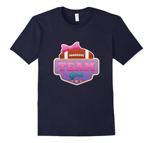 Gender Reveal Football Team Girl Tee Shirt Pink or Blue Love