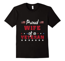 Proud Wife of a Veteran-Patriotic T-Shirt Gifts