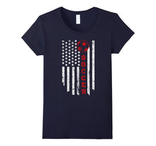 American Flag for Soccer Ball American T-Shirt