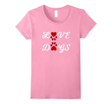 Love Dogs Paw Print Heart T-Shirt