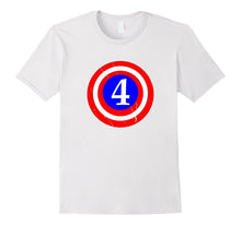 4th Birthday 4 Year Old Kids Captain Funny Gift T-Shirt Cute