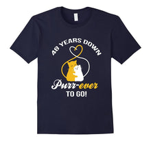 48th Wedding Anniversary T-Shirt Purr-Ever Cat Gift